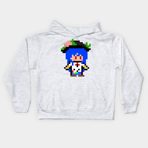 Le Mini Gensokyo Tenshi Hinanawi NO BACK DESIGN Kids Hoodie by Archanciel